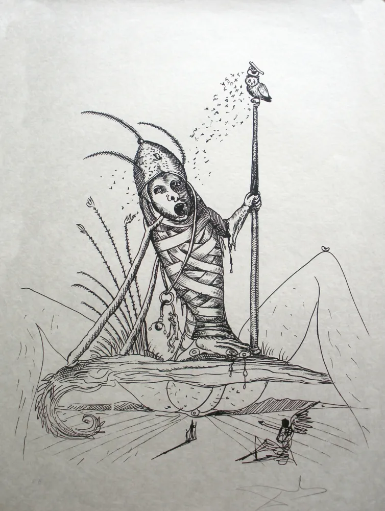 Litografia Dali - Les Songes drolatiques de Pantagruel 15