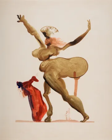 Litografia Dali - Les Traitres envers leurs hôtes