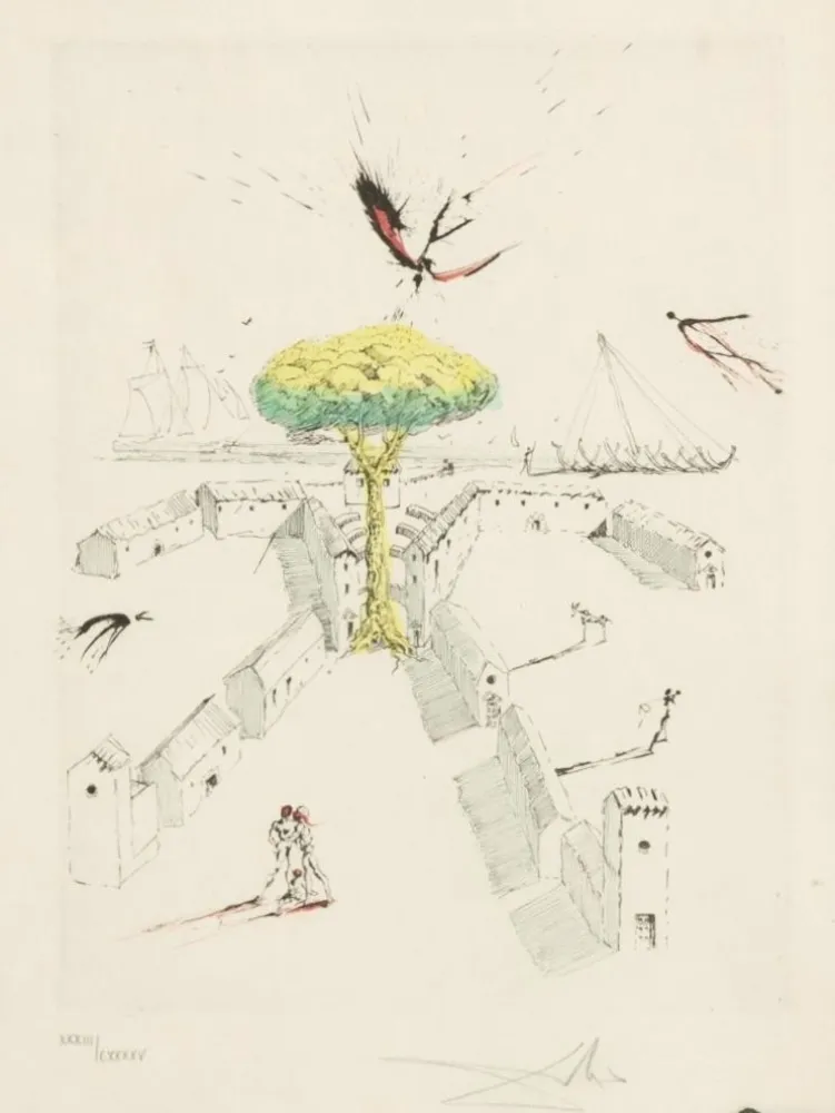 Acquaforte Dali - Les Tranchées