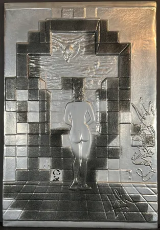 Multiplo Dali - LINCOLN IN DALIVISION Platinum Bas Relief 