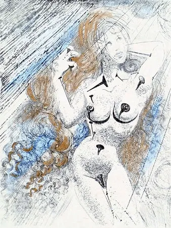 Incisione Dali - Marilyn