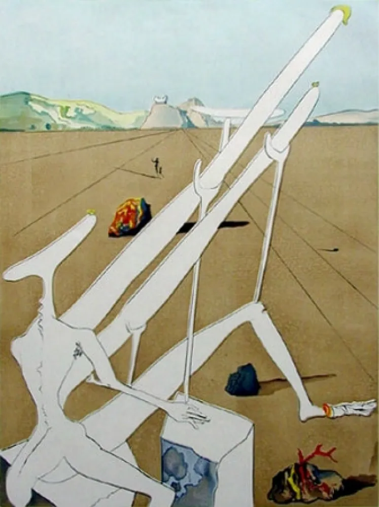 Incisione Dali - Martian