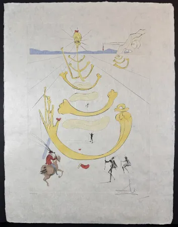 Incisione Dali - Masque de la Mort