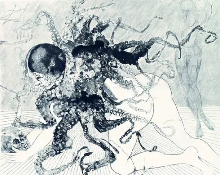 Incisione Dali - Medusa