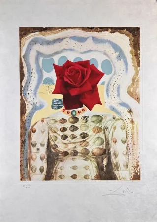 Incisione Dali - Memories of Surrealism Surrealist Flower Girl