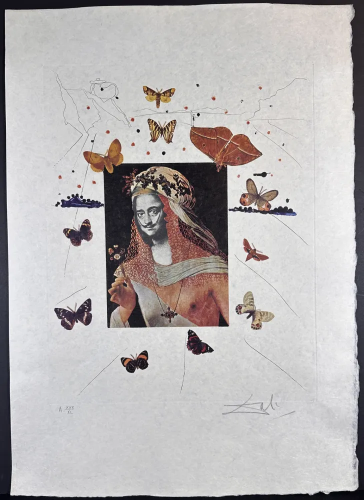 Incisione Dali - Memories of Surrealism Surrealist Portrait of Dali