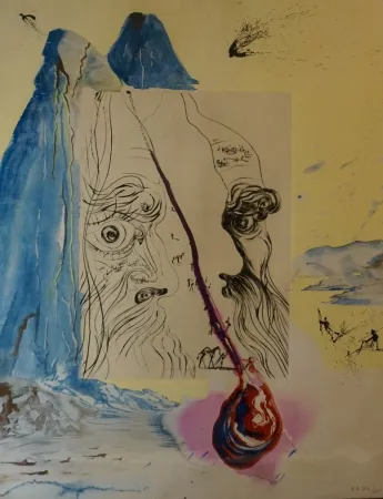 Incisione Dali - Moses and Monotheism The Tear of Blood