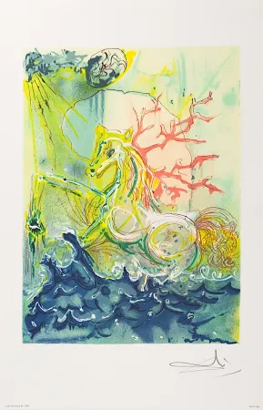 Litografia Dali - Neptune
