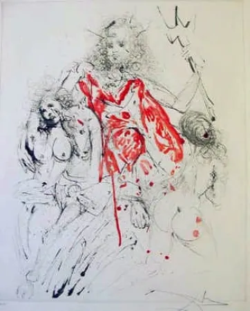 Incisione Dali - Neptune (Poseidon)