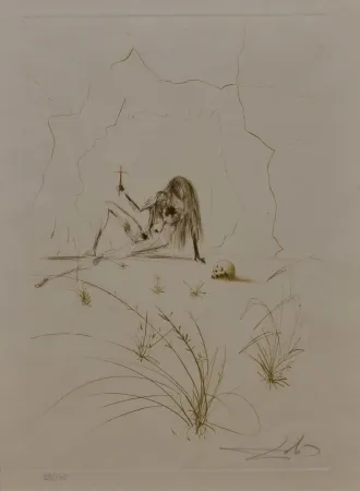 Acquaforte Dali - Ogrin, l'eremita