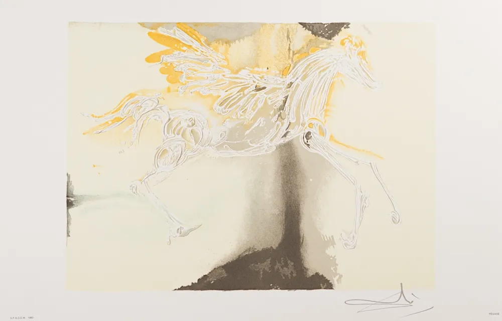 Litografia Dali - Pégase (Pegasus)