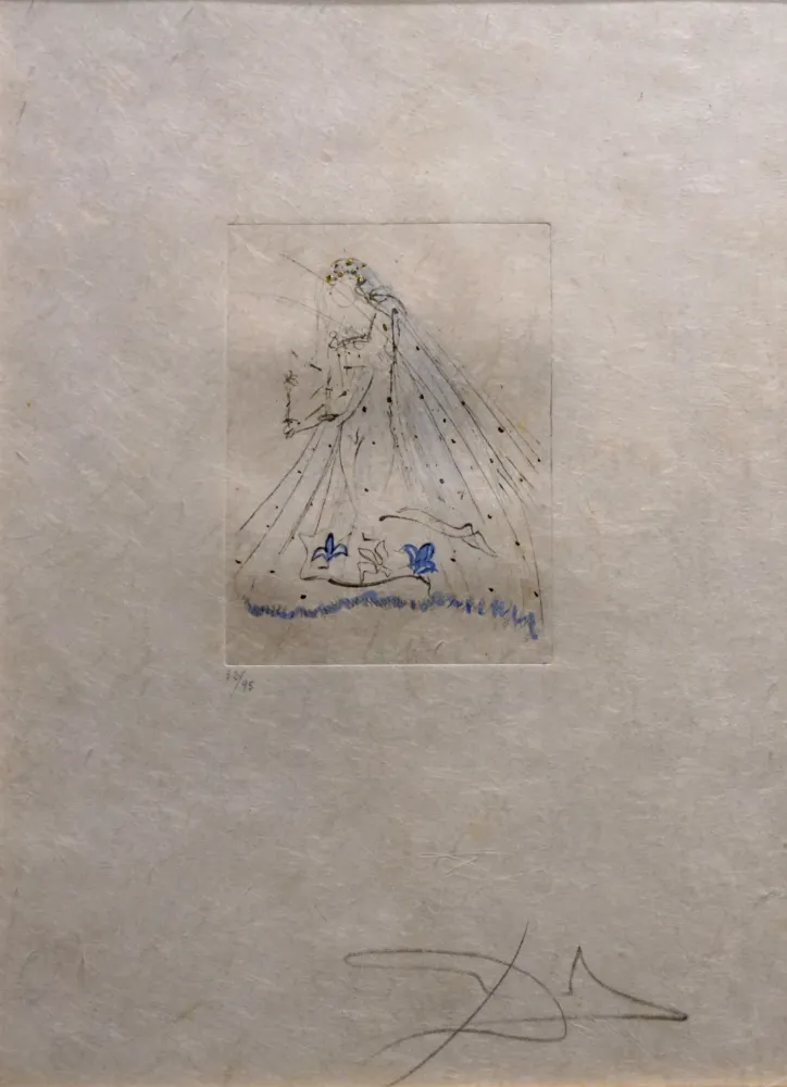 Incisione Dali -  Petites Nus (Ronsard) 1st Row 1st Piece A