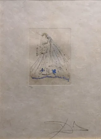 Incisione Dali -  Petites Nus (Ronsard) 1st Row 1st Piece A
