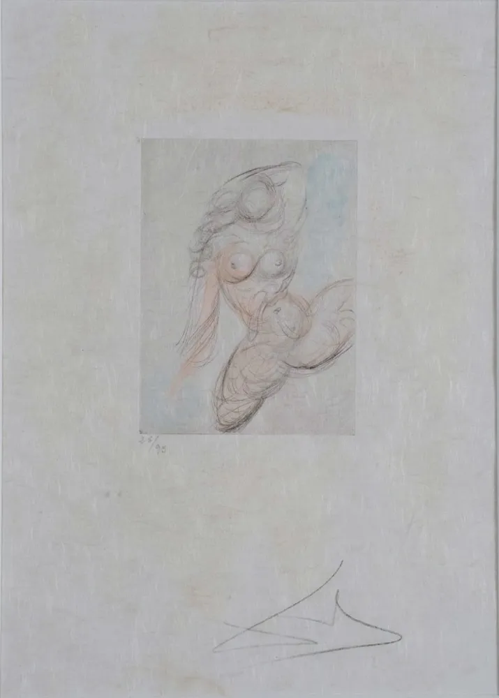 Incisione Dali - Petites Nus (Ronsard) E