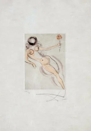 Incisione Dali - Petites Nus (Ronsard) H