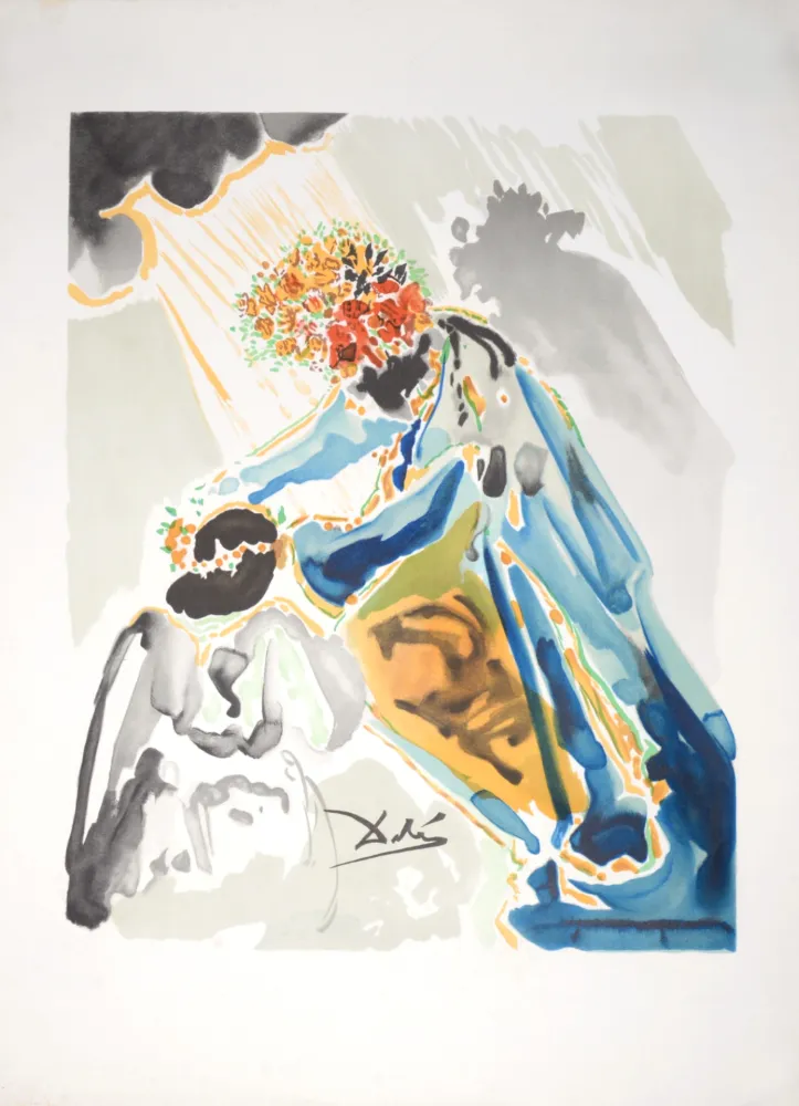 Litografia Dali - Phoebus, ce dieu couronné de lauriers, c. 1979