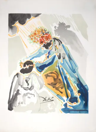Litografia Dali - Phoebus, ce dieu couronné de lauriers, c. 1979
