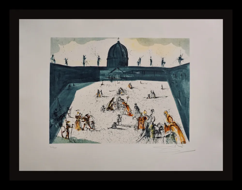 Incisione Dali - Place St-Pierre