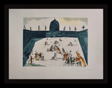 Incisione Dali - Place St-Pierre