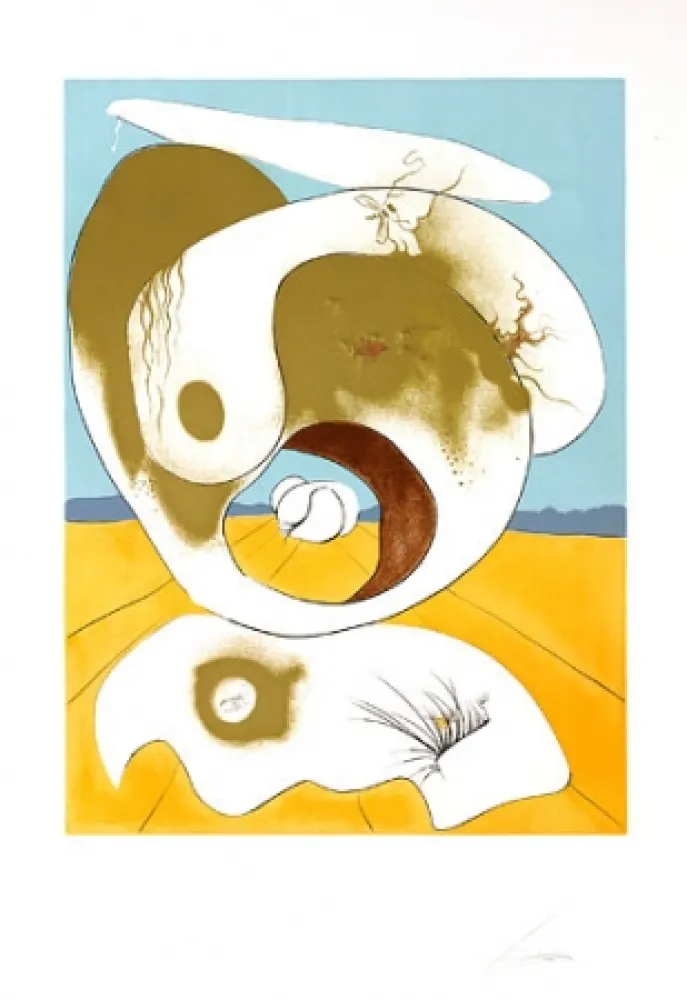 Incisione Dali - Planetary and scatologic vision