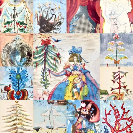 Non Tecnico Dali - Rare gift for this Christmas: a collection of 13 original vintage Christmas cards (1958 - 1970)