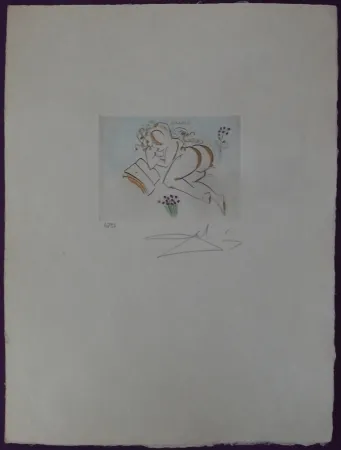 Acquaforte Dali - Reading nude