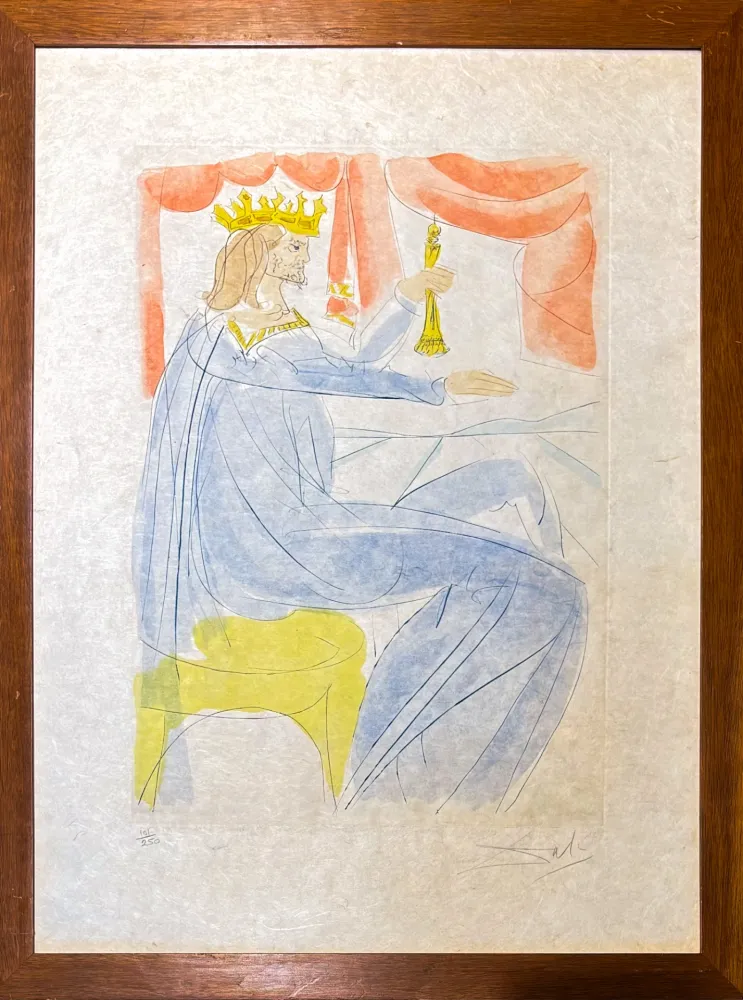 Punta Secca Dali - Salvador Dalí (1904-1989) - King Solomon - drypoint, etching - 1975