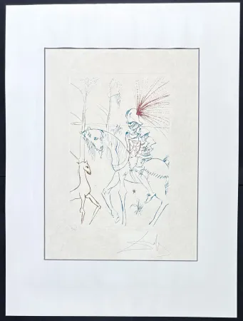 Incisione Dali - Salvador Dalí (1904–1989) - La gué du sang - Drypoint, etching on Japanese paper - 1975