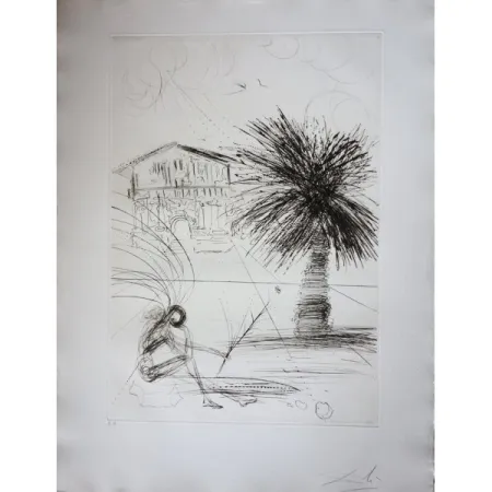 Incisione Dali - San Francisco : Mission Dolores