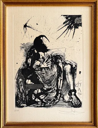 Acquaforte Dali - Segismundo encadenado (Sigismund in Chains)