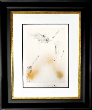 Incisione Dali - Sorcière au Balai