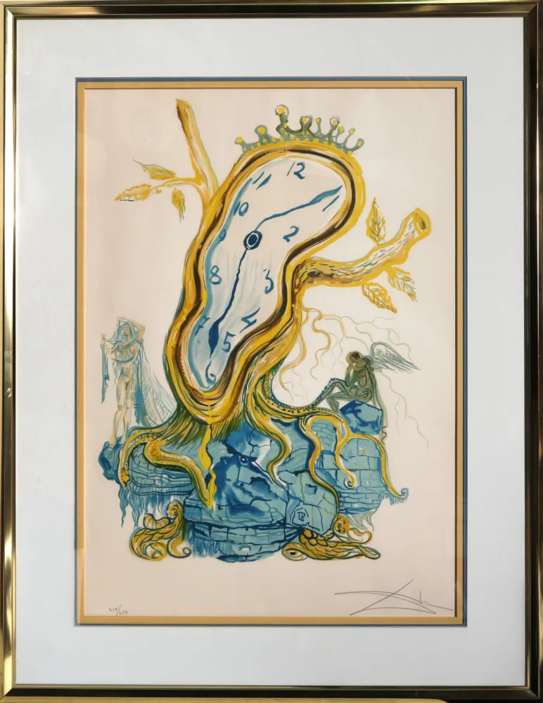 Litografia Dali - Stillness of Time (Tree Clock)