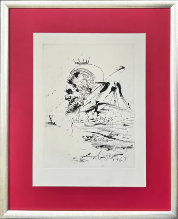 Acquaforte Dali - Study for a Dream
