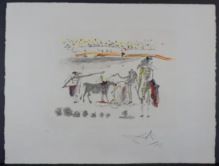 Incisione Dali - Tauramachie Surrealiste The Parrots