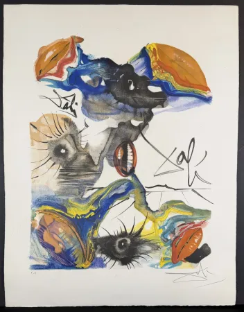Litografia Dali - The Butterfly & The Lips The Lips
