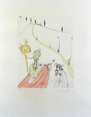Acquaforte Dali - The Divine Love of Gala