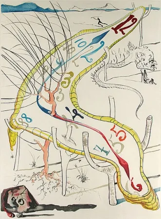 Incisione Dali - The frozen watches of space time