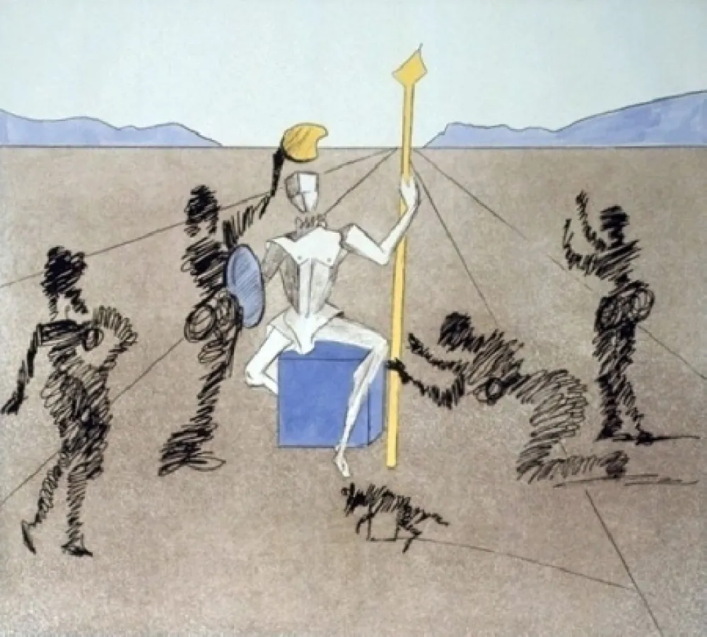 Acquaforte E Acquatinta Dali - The Helmet Of Mandrino