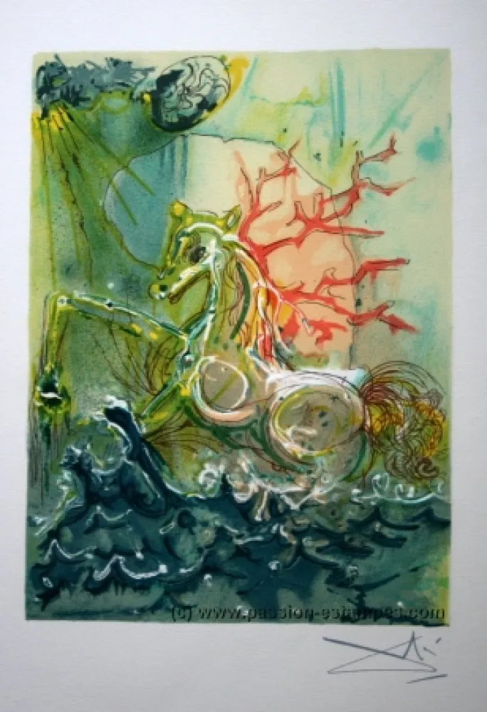 Litografia Dali - The Horses of Dalí - 
