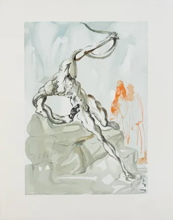 Incisione Su Legno Dali - The Inferno, Canto 24 - Les Voleurs