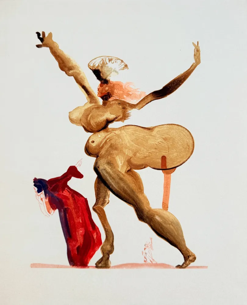 Incisione Su Legno Dali - The Inferno, Canto 33 -  Les Traitres envers leurs hôtes