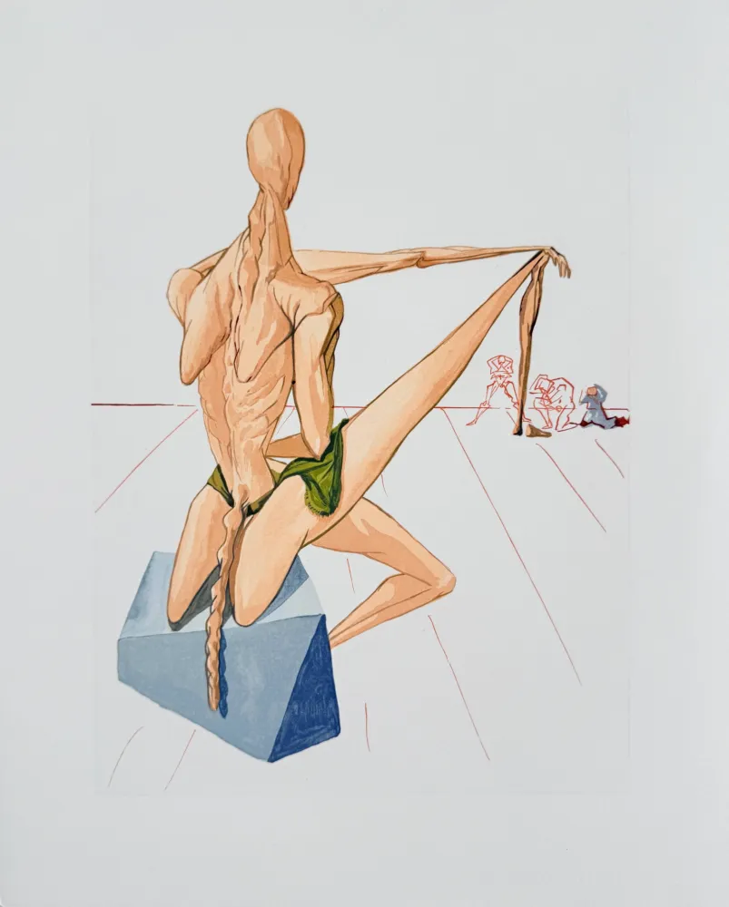 Incisione Su Legno Dali - The Inferno, Canto 5 - Minos