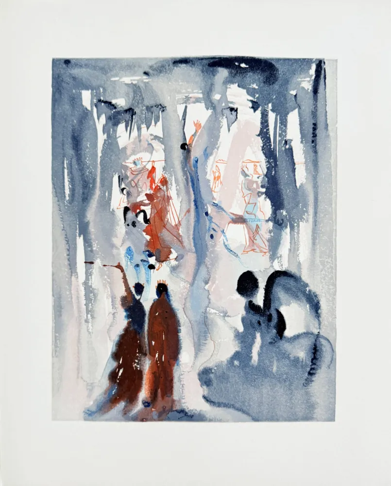 Incisione Su Legno Dali - The Paradise, Canto 13 - Thus Was the Earth Created