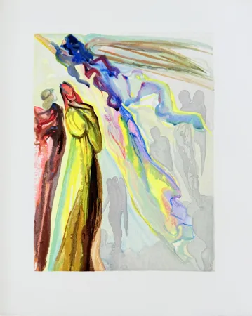 Incisione Su Legno Dali - The Paradise, Canto 16 - The Ancestor's Apparition