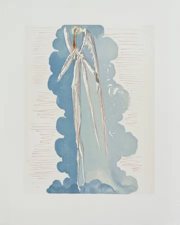 Incisione Su Legno Dali - The Paradise, Canto 22 - The Angel of the Seventh Sphere
