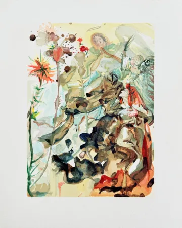 Incisione Su Legno Dali - The Paradise, Canto 25 - St. James of Hope