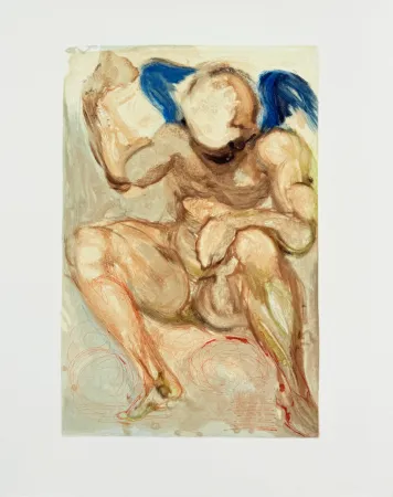 Incisione Su Legno Dali - The Purgatory, Canto 15 - Envy