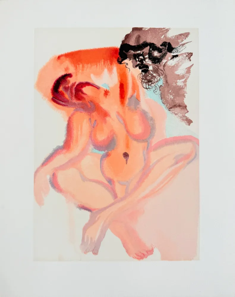 Incisione Su Legno Dali - The Purgatory, Canto 3 - The Indolent Ones