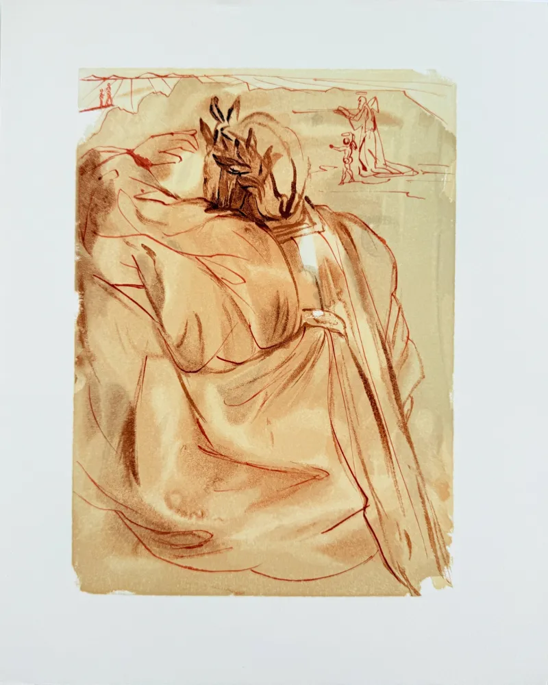 Incisione Su Legno Dali - The Purgatory, Canto 30 - Announcement of Great Event