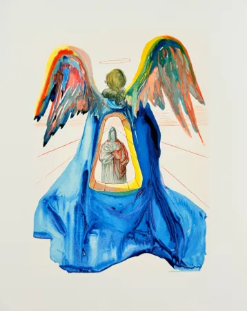 Incisione Su Legno Dali - The Purgatory, Canto 33 - Dante Purified